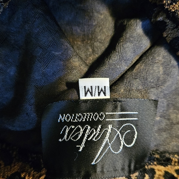 Vintage Artex collection leopard print turtle neck long sleeve shirt size Medium - Picture 11 of 11